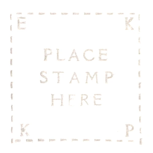 The EKKP stamp box, from a card in the collection